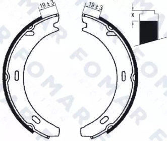 Комлект тормозных накладок FOMAR Friction FO 9017